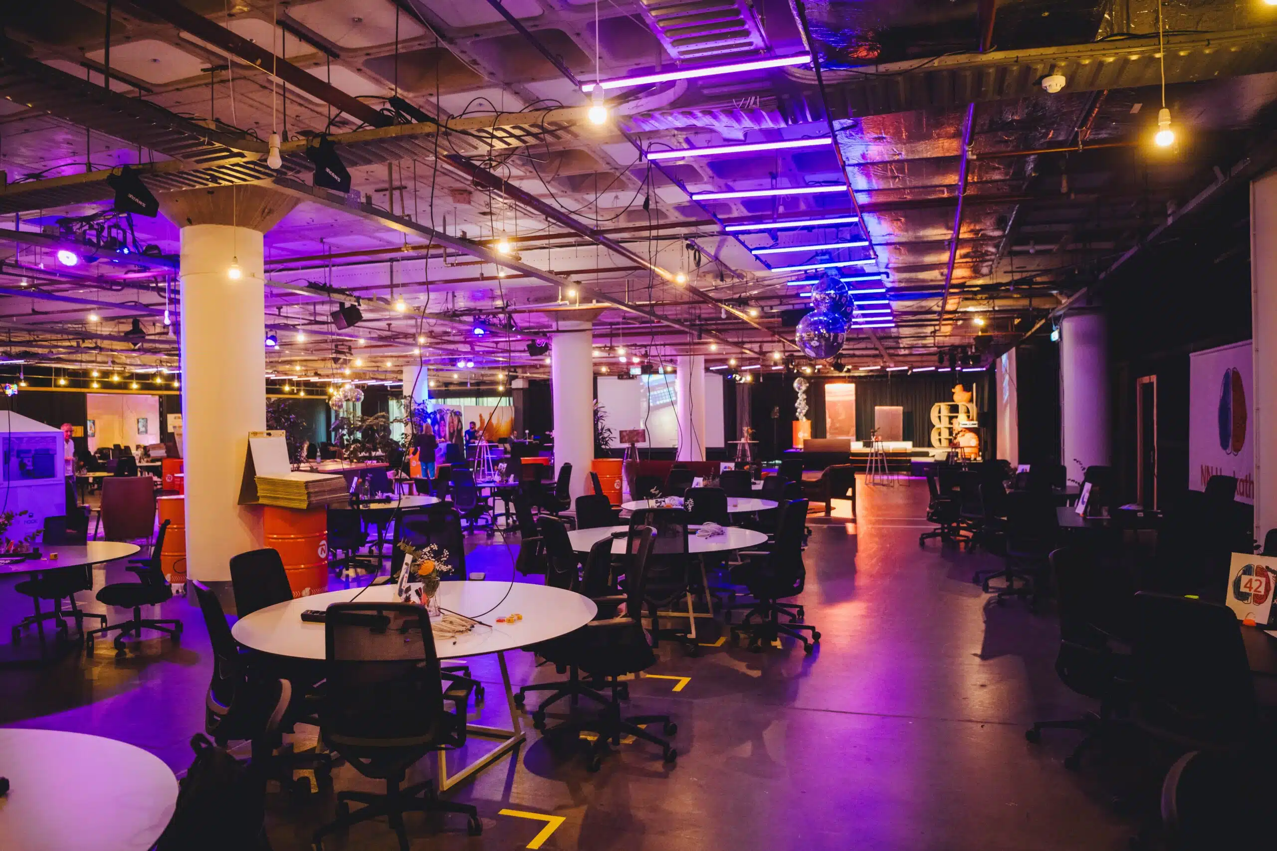 Hackathon B Amsterdam as a location large space scaled